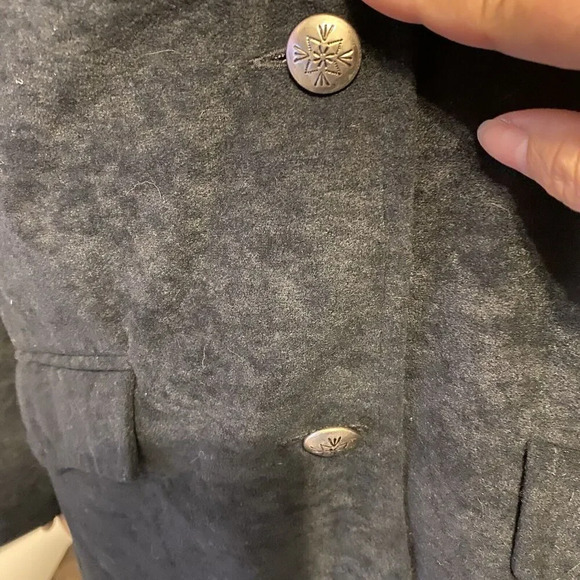 VTG Back At The Ranch Western Black Sued Suit Jacked Blazer Women Sz L 2 Button - Picture 12 of 12